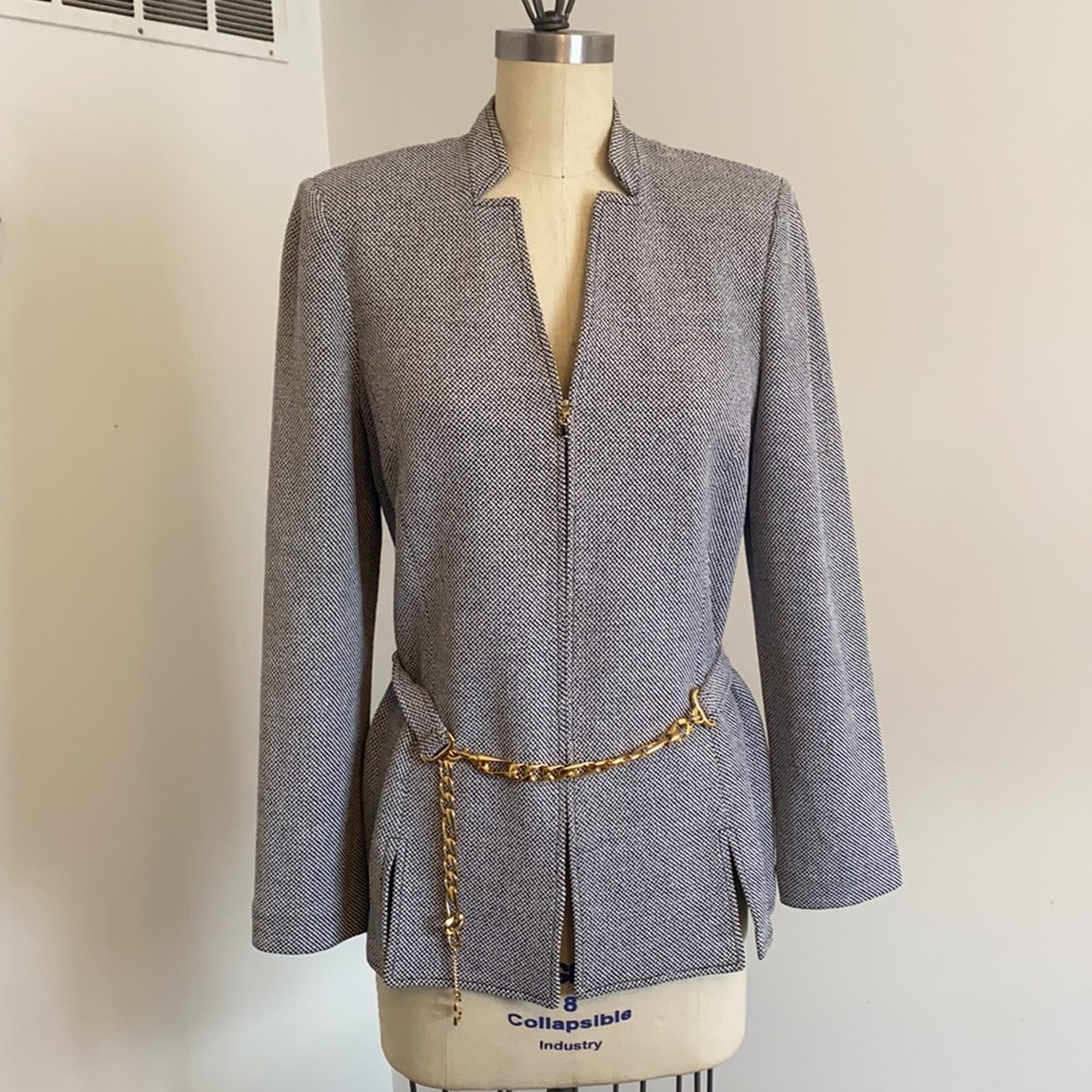 St. John Belted Knit Jacket